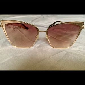 Diff gold polarized Sunglasses
